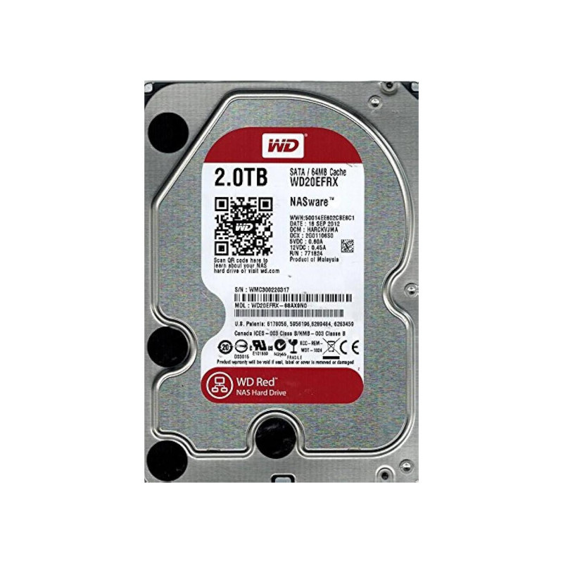Жесткий диск 2.0TB Western Digital WD20EFPX Caviar Red Plus NAS