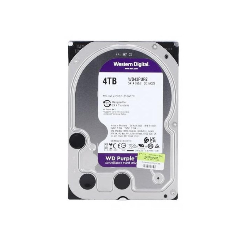 Жесткий диск 4.0TB Western Digital Purple WD43PURZ