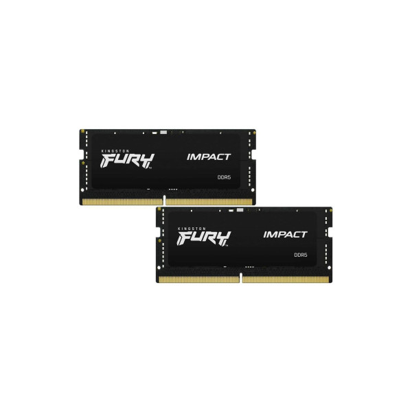Оперативная память SODIMM DDR5 32GB (Kit of 2x16GB) Kingston Fury Impact, Black