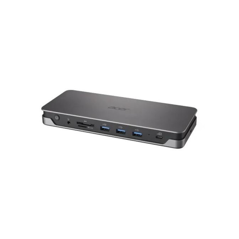 Док-станция Acer ADK230 - 2 x HDMI, 1x DP, 2 x USB-C 3.1 G1, 3 x USB-A 3.1 G1, RJ-45, устройство чтения карт SD, 100 Вт,