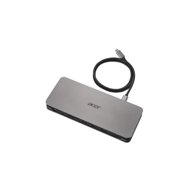 Док-станция Acer ADK230 - 2 x HDMI, 1x DP, 2 x USB-C 3.1 G1, 3 x USB-A 3.1 G1, RJ-45, устройство чтения карт SD, 100 Вт,