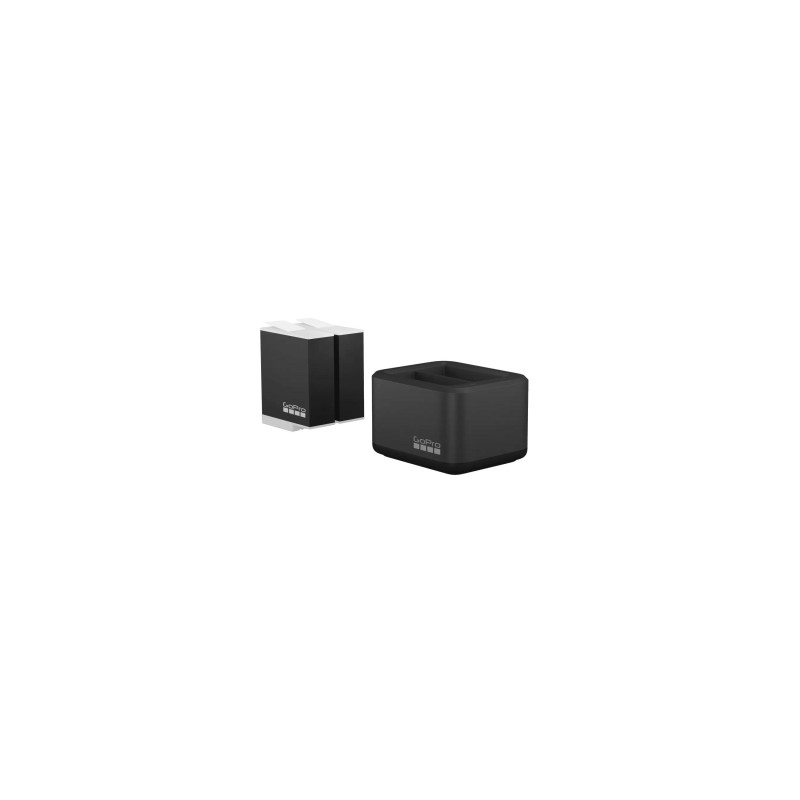 GoPro Dual Battery Charger + 2x Enduro Battery (HERO9, HERO10, HERO11, HERO12 Black) - Conveniently charges 2xEnduro batteries simultaneously. Includes a spare 2x 1720mAh lithium-ion rechargeable Enduro battery for HERO9 Black, HERO10 Black, HERO11 Black
