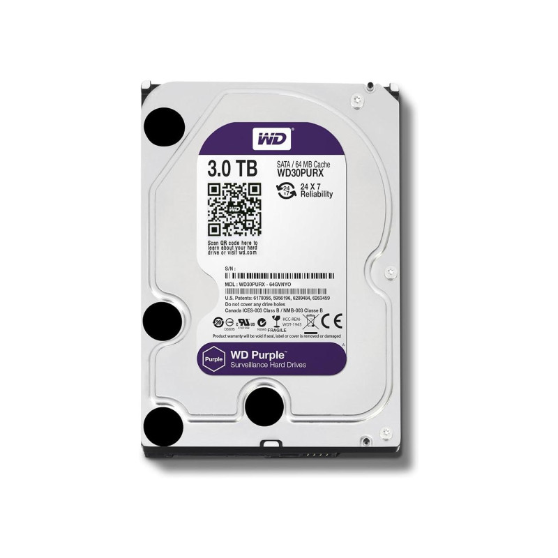 Жесткий диск 3.0TB Western Digital WD30PURX Caviar Purple