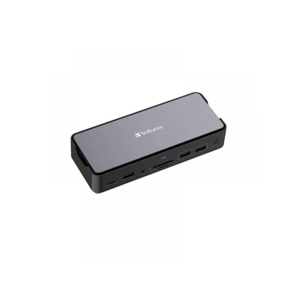 Док-станция Verbatim 15-в-1 USB-C Pro CDS-15S, 15 портов со слотом для SSD, 2 x HDMI, до 8K при 30 Гц; 1 x DP, до 8K@30Гц; 1 х