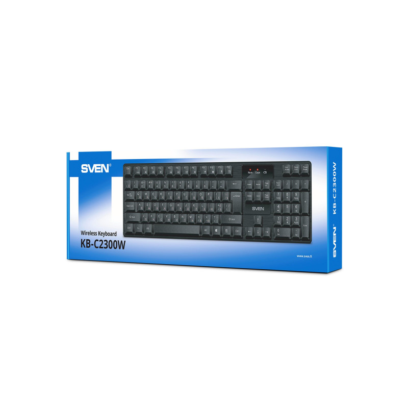 Клавиатура Sven KB-C2300W, EN/RU, Black