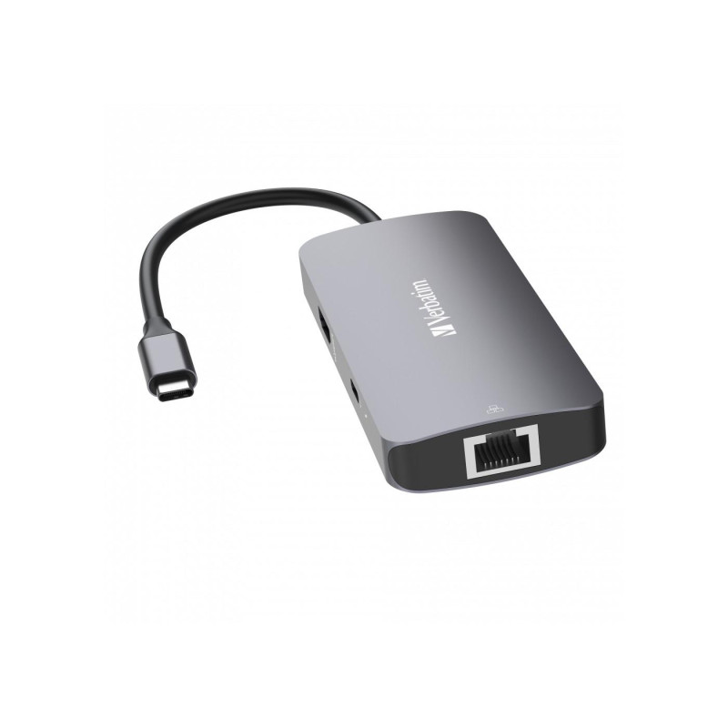 Многопортовый концентратор Verbatim 5-в-1 USB-C Pro CMH-05, 2 порта USB-A 3.0, до 5 Гбит/с, 1 порт USB-C PD, до 100 Вт, HDMI до 4K@