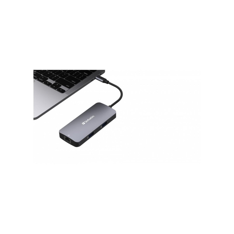 Многопортовый концентратор Verbatim 5-в-1 USB-C Pro CMH-05, 2 порта USB-A 3.0, до 5 Гбит/с, 1 порт USB-C PD, до 100 Вт, HDMI до 4K@