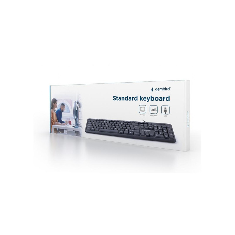 Клавиатура Gembird KB-U-103-UA, Black, GMB KB-U-103-UA
