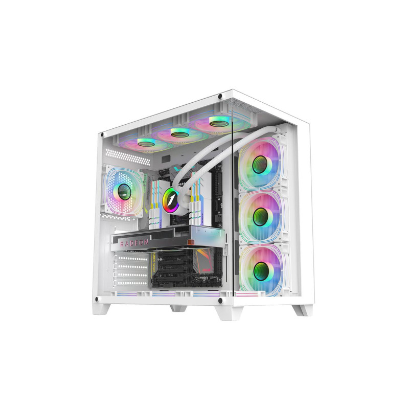 Корпус для ПК 1STPLAYER MV8-TP, White