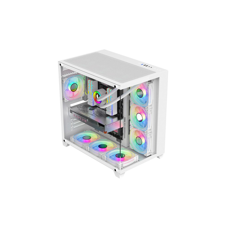 Корпус для ПК 1STPLAYER MV8-TP, White