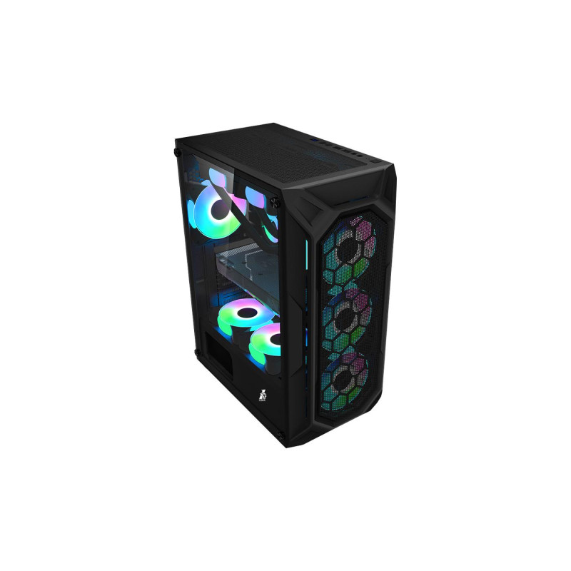 Корпус для ПК 1STPLAYER X6, Black, X6-4F2
