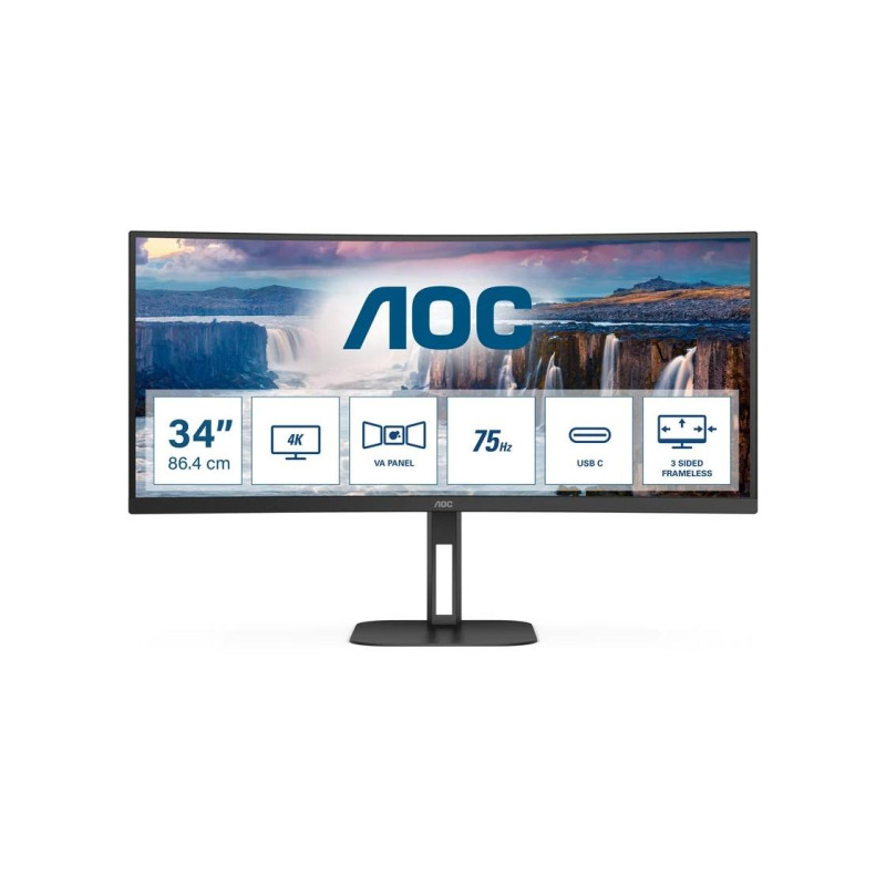 Monitor AOC CU34V5C/BK, Black