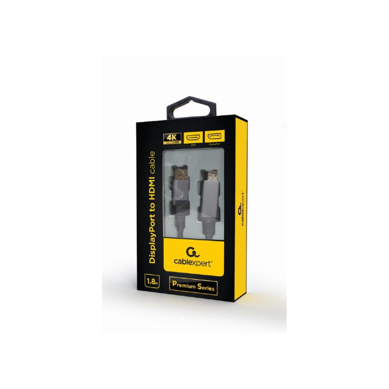 Gembird CC-DP-HDMI-4K-6, черный