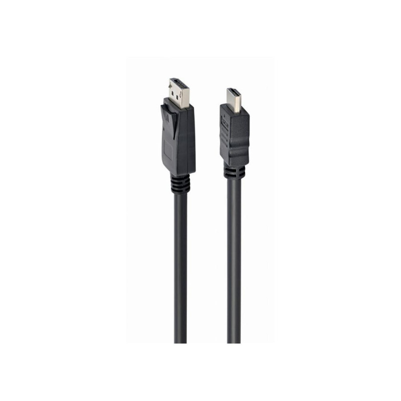 Кабель DP-HDMI - 5 м - Cablexpert CC-DP-HDMI-5M, только кабель HDMI тип A (штекер) - DP (штекер), (кабель не является двусторонним)