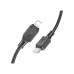 Кабель USB-C на Lightning HOCO "X101 Assistant", силикон, 1 м, черный, Apple PD27W, кабель для зарядки и передачи данных,