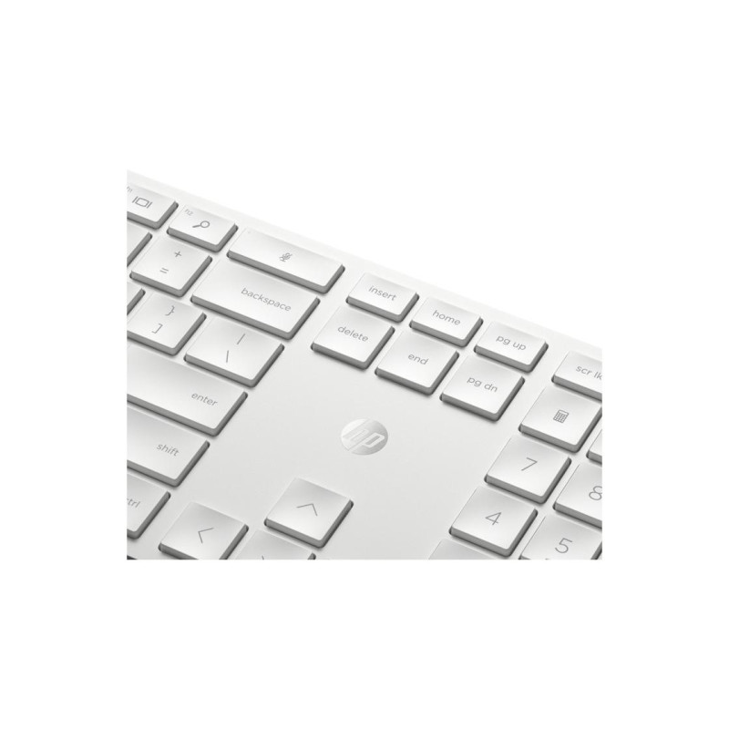 Клавиатура HP 650, Wireless, White, RU