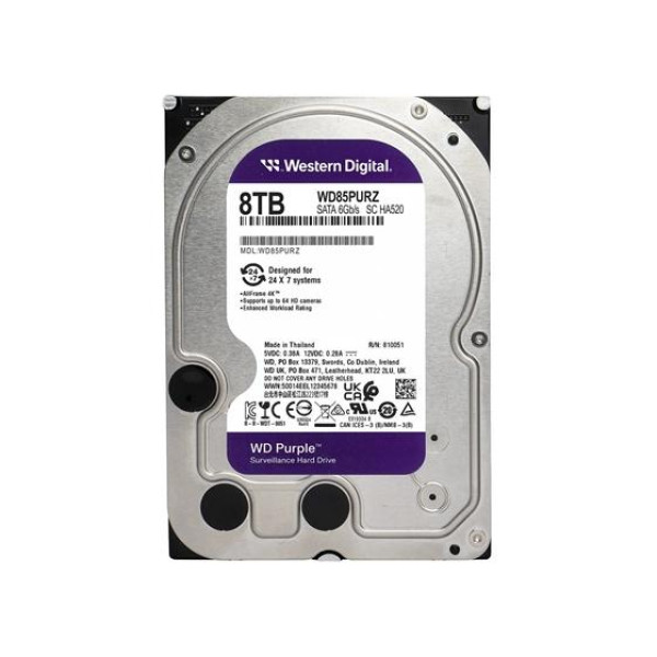 Жесткий диск 8.0TB Western Digital WD85PURZ Caviar Purple