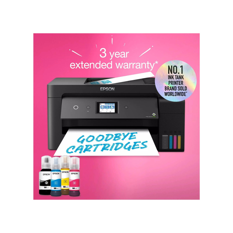 MFD CISS Epson EcoTank L14150 black, Color Printer/Scanner/Copier/Fax, Wi-Fi, A3, Print 4800x1200dpi, 3pl, blue