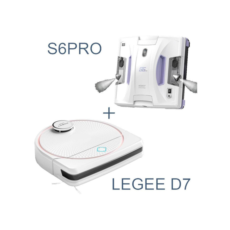 Window  Cleaner HOBOT S6 Pro, Dual Mop Polish