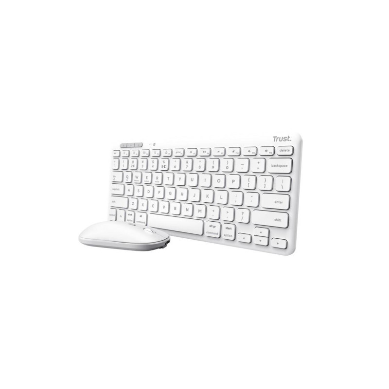 Keyboard Trust Lyra, White, TR_25073
