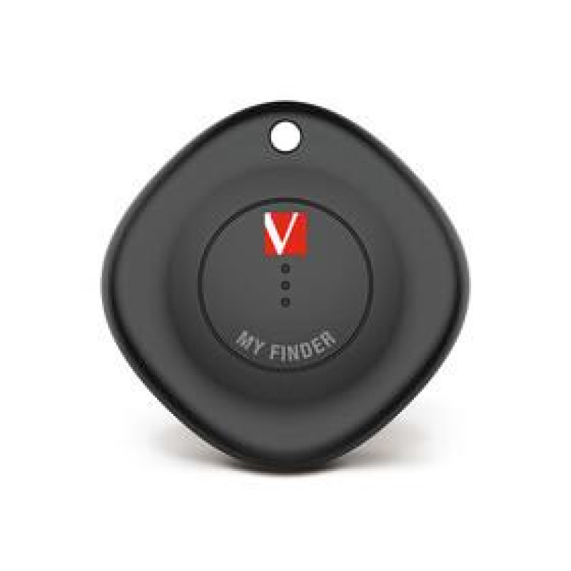 VERBATIM My Finder Bluetooth Tracker 1 Pack, черный, работает ИСКЛЮЧИТЕЛЬНО с устройствами Apple в приложении «Find My»