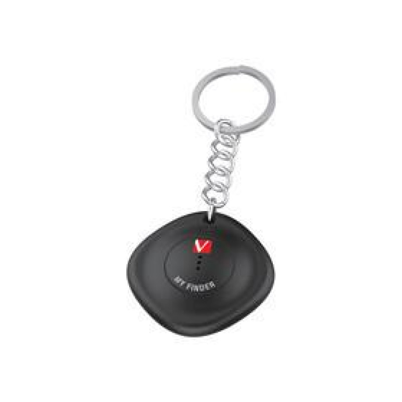 VERBATIM My Finder Bluetooth Tracker 1 Pack, черный, работает ИСКЛЮЧИТЕЛЬНО с устройствами Apple в приложении «Find My»