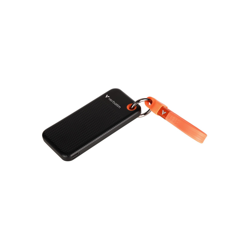 Внешний SSD 2.0TB Verbatim Pocket, Black/Orange