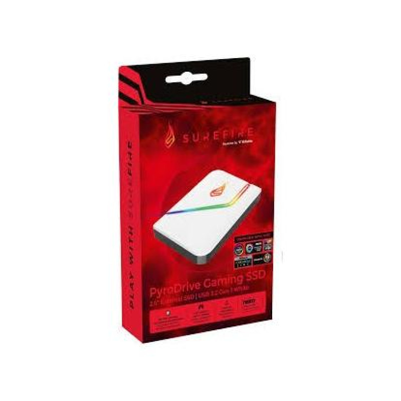 Внешний SSD 2.0TB Verbatim Surefire PyroDrive, White