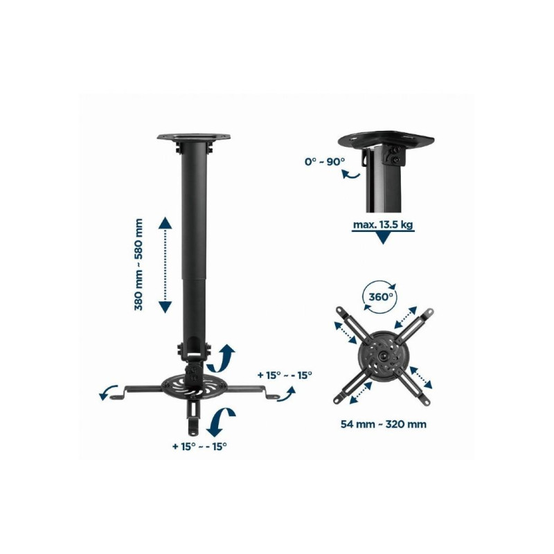 Крепление для проектора Gembird CM-B-01, Black