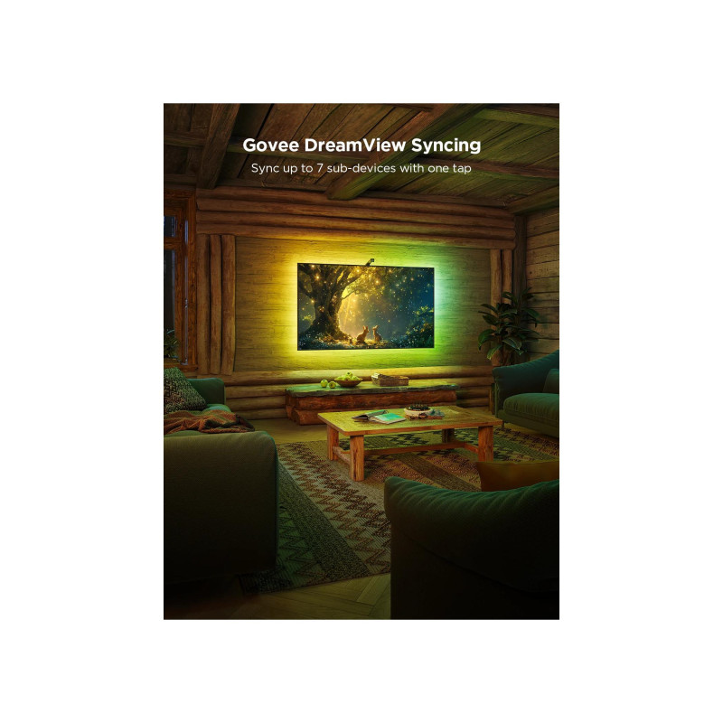 Подсветка телевизора GOVEE RGBIC TV Backlight 3 Lite (40"-50"), Wi-Fi + BT, многоцветная, зональное управление цветом, голосовое управление