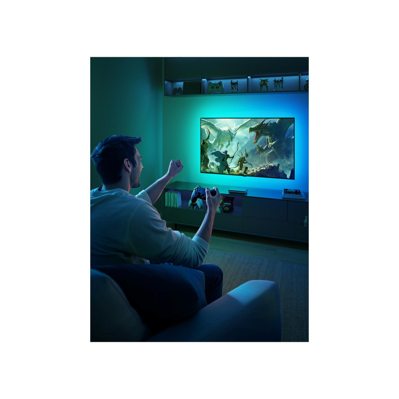 Светодиодная лента для телевизора GOVEE RGBICW AI Sync Box 2 (55"-65"), Wi-Fi + BT, многоцветная + дополнительные белые светодиоды, зональная цветность