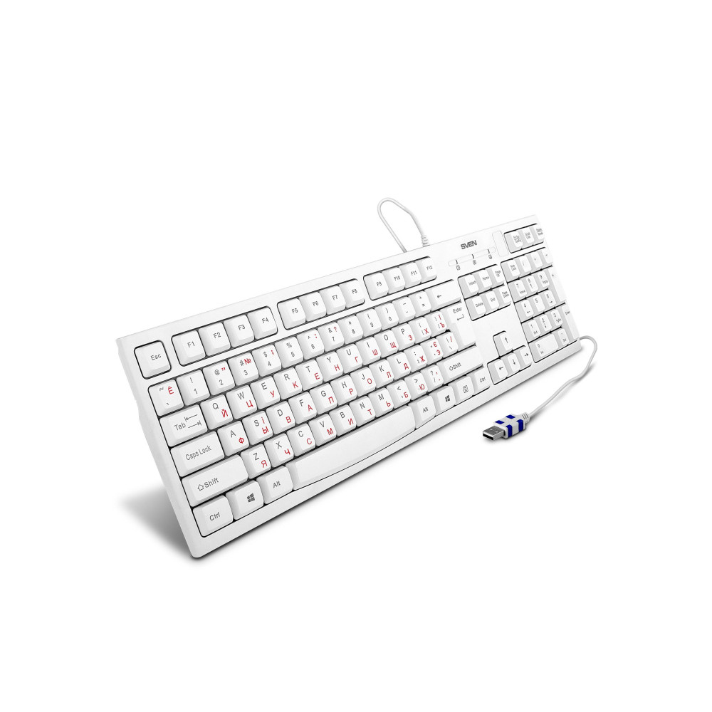 Keyboard Sven KB-S300, White | Confort și Fiabilitate | neocomputer.md