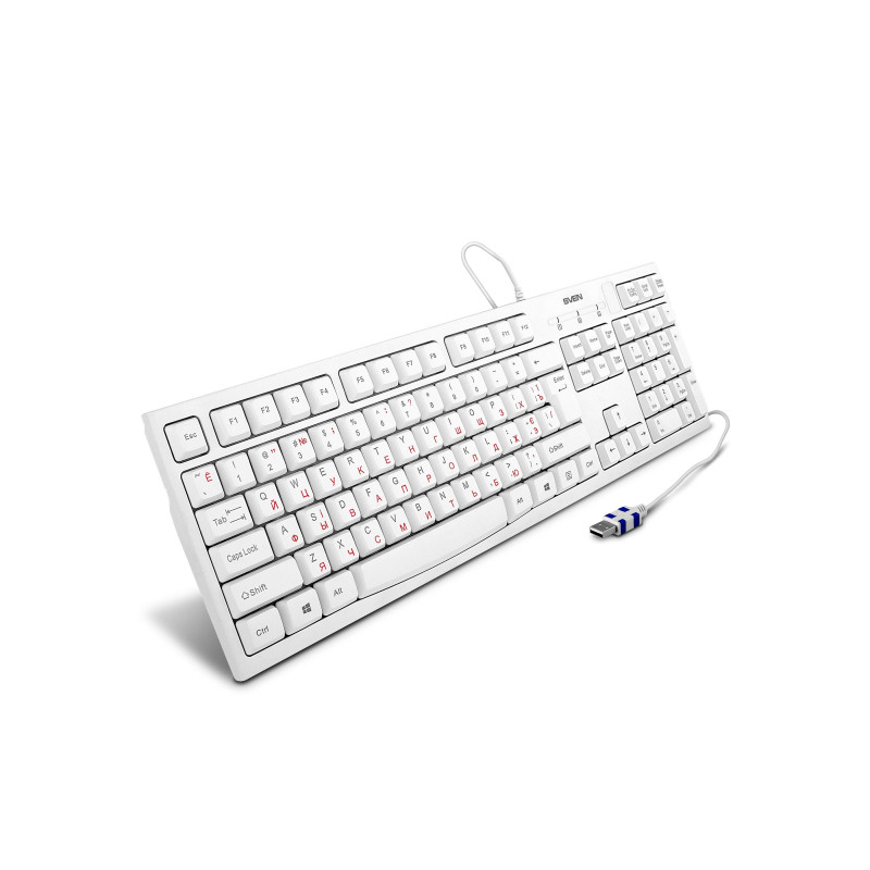 Клавиатура Sven KB-S300, White