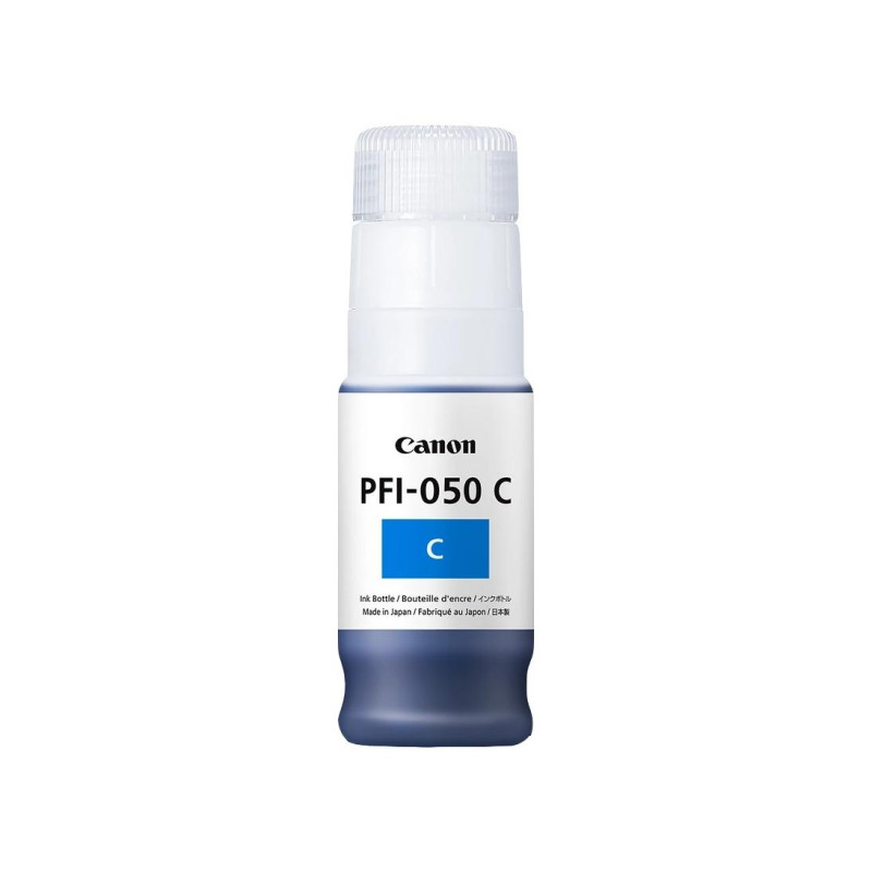 Ink Bottle Canon PFI-050C, Cyan (5699C001), 70ml for Canon TC-20/20M
