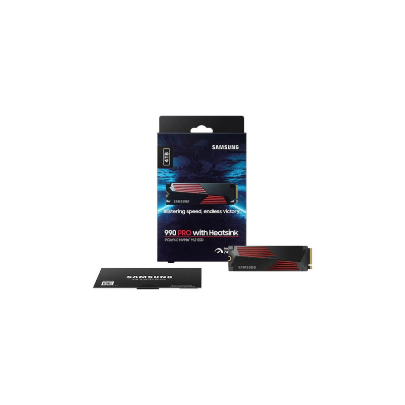 SSD 4.0TB Samsung 990 Pro w/Heatsink, MZ-V9P4T0CW