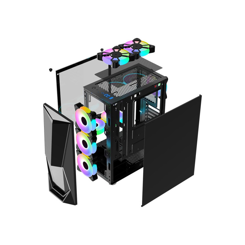 Корпус для ПК 1STPLAYER DK-3, Black