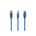 UTP Cat.5e Patch cord, 0.25m, Blue