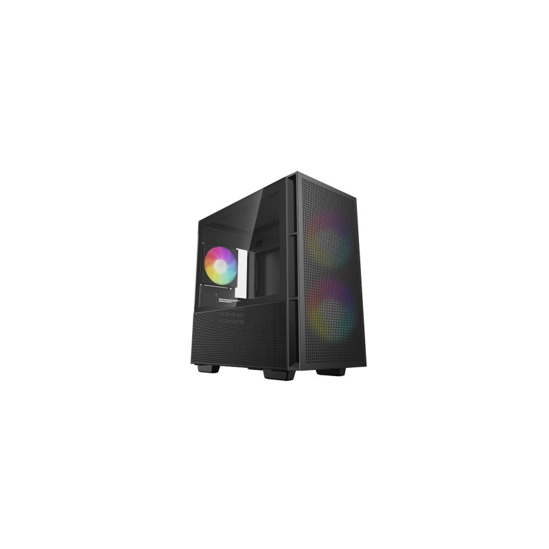 Корпус Micro-ATX DEEPCOOL «CH360» с боковой панелью из магнитного гибридного закаленного стекла, без блока питания, предустановленная задняя панель
