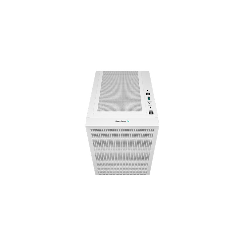 Корпус Micro-ATX DEEPCOOL CH360 WHITE с боковой панелью из магнитного гибридного закаленного стекла, без блока питания, предустановленный