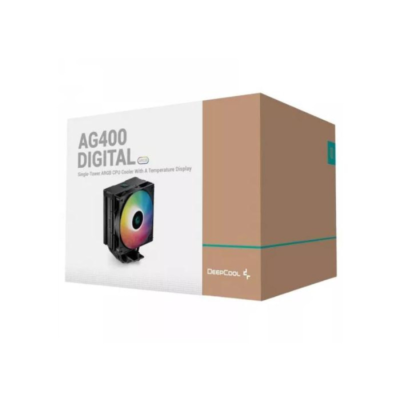 Кулер для процессора Deepcool AG400 Digital BK ARGB, Black