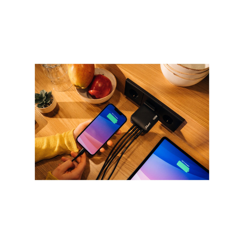 Verbatim Mini GaN Charger 165 Вт, черный