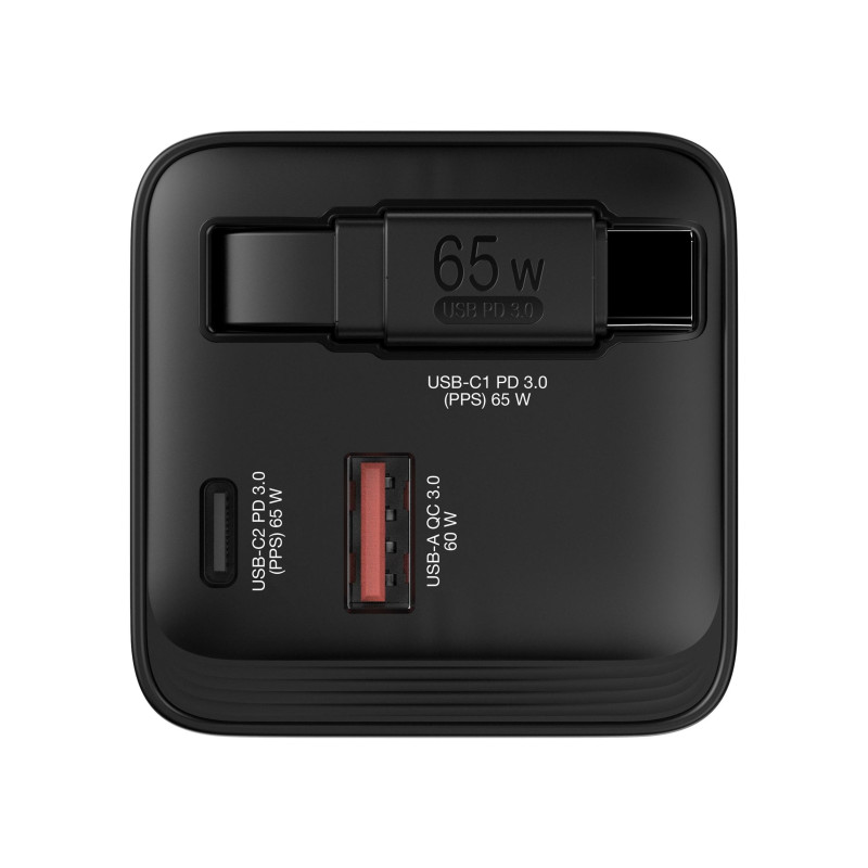Verbatim Mini GaN Charger 65 Вт, черный