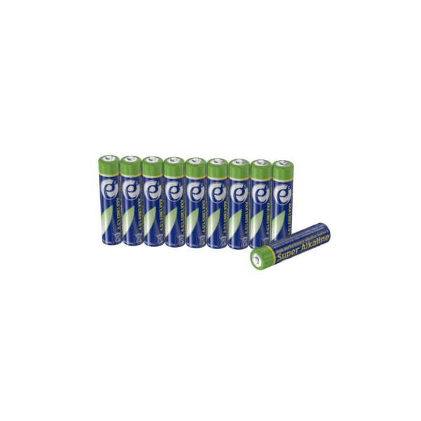 Батарейки Gembird Super alkaline AAA, упаковка 10 шт., срок хранения 5 лет