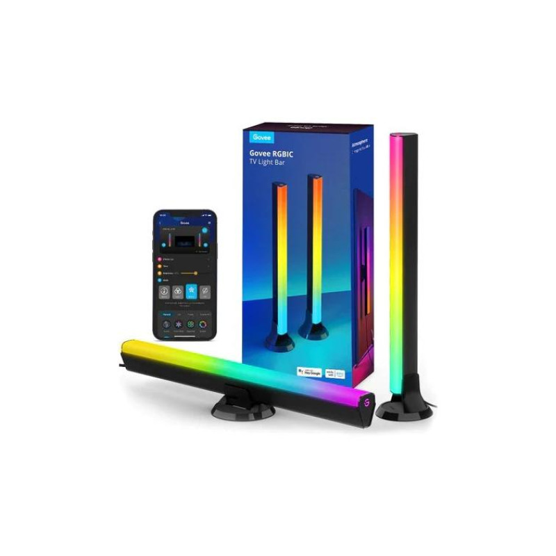 Световые панели для телевизоров GOVEE RGBIC (45"-70"), Wi-Fi + BT, многоцветный, приложение, музыкальный режим, концентратор не требуется