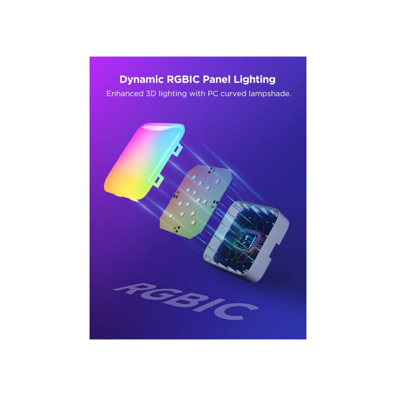 Square Lights GOVEE Smart Mini Panel Lights 10 шт. в упаковке, Wi-Fi + BT, многоцветные, рассеянные световые эффекты RGBIC, без концентратора