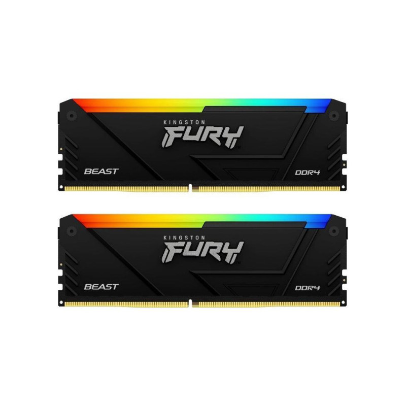 Оперативная память 64GB (Kit of 2x32GB) DDR4-3600 Kingston Fury Beast DDR4 RGB
