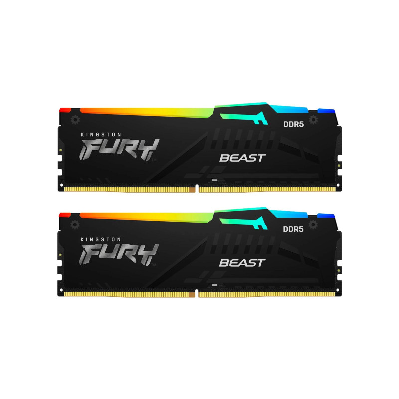 Оперативная память 16GB (Kit of 2x8GB) DDR5-6000 Kingston Fury Beast DDR5 RGB