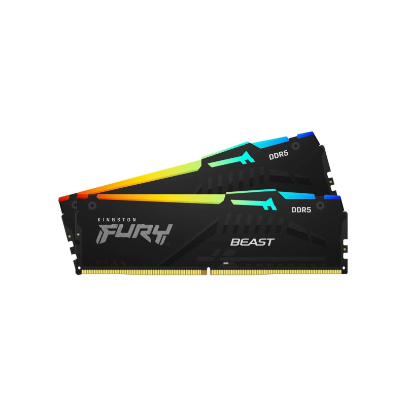 Оперативная память 16GB (Kit of 2x8GB) DDR5-6000 Kingston Fury Beast DDR5 RGB
