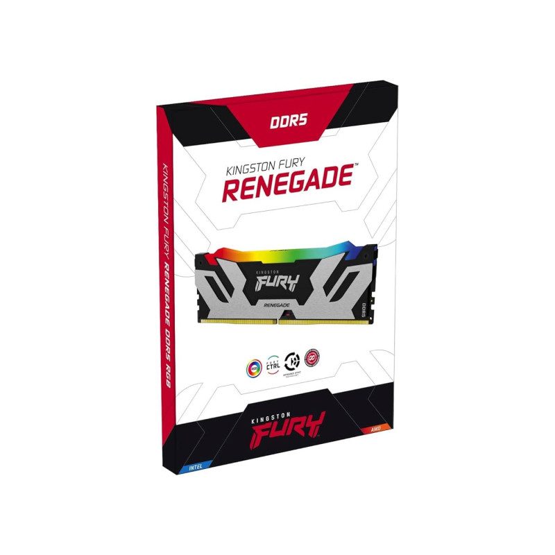 Оперативная память 48GB DDR5-6000 Kingston Fury Renegade Silver DDR5 RGB