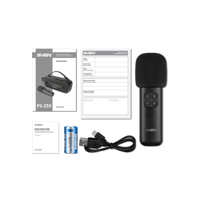 Портативная колонка Sven PS-255 Black